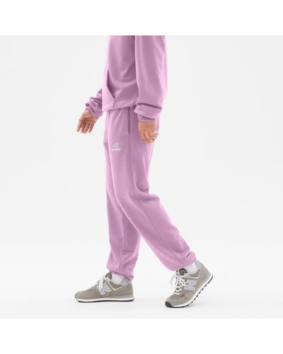 New Balance Uni-ssentials french terry sweatpant in viola - Rosa
