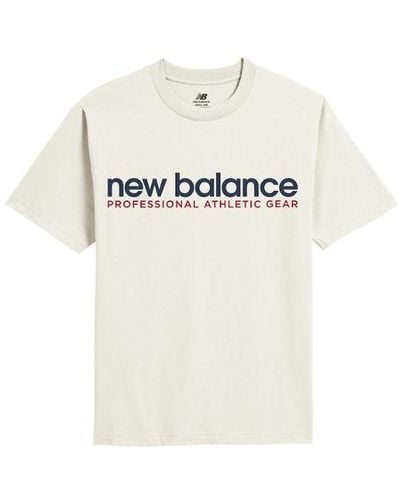 New Balance Homme Professional Ad T-Shirt En, Cotton Fleece, Taille - Blanc