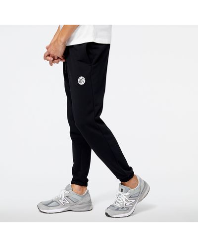 New Balance Nb Hoops Essentials Fundamental Broek - Zwart