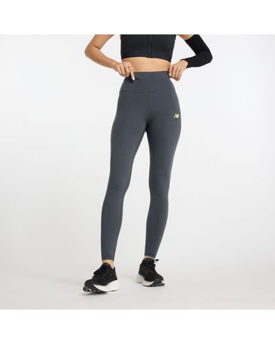 New Balance Nb harmony high rise legging 27" in grau - Blau