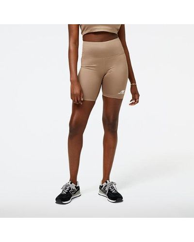 New Balance Femme Athletics Pearl Short En, Poly Knit, Taille - Neutre