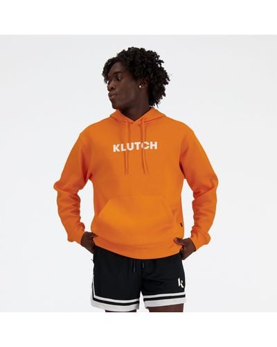 New Balance Klutch X Nb Fleece Hoodie - Orange