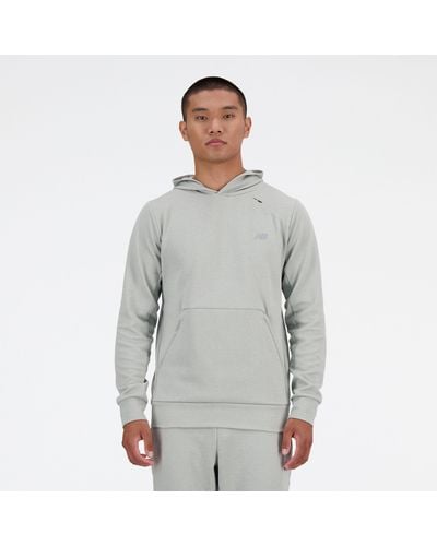 New Balance Tech knit hoodie in grigio
