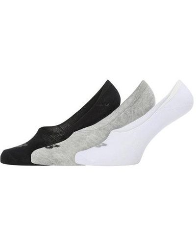 New Balance Unisexe Performance Cotton Unseen Liner Socks 3 Pack En Noir/Gris/, Taille