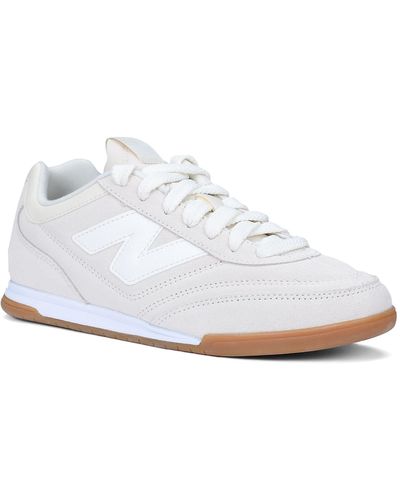 New Balance Rc42 In Beige/white Suede/mesh