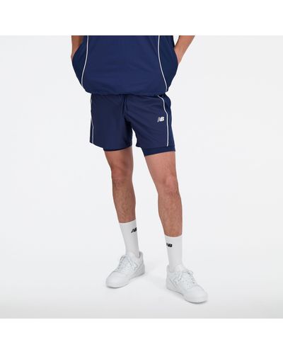 New Balance Hoops On Court 2 In 1 Short - Blue