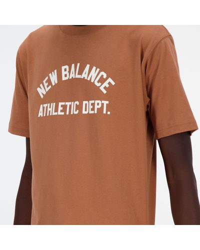 New Balance Sportswear's Greatest Hits T-shirt In Brown Cotton - Multicolour