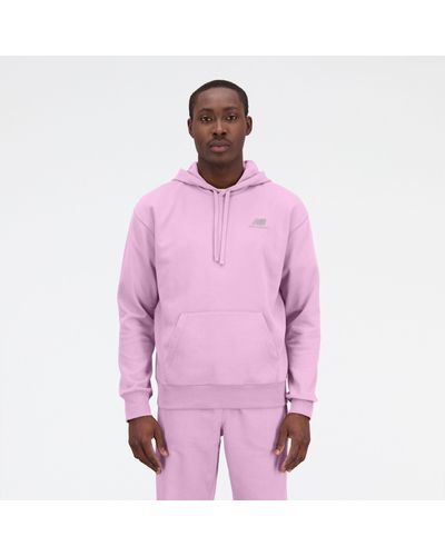 New Balance Uni-ssentials French Terry Hoodie - Pink