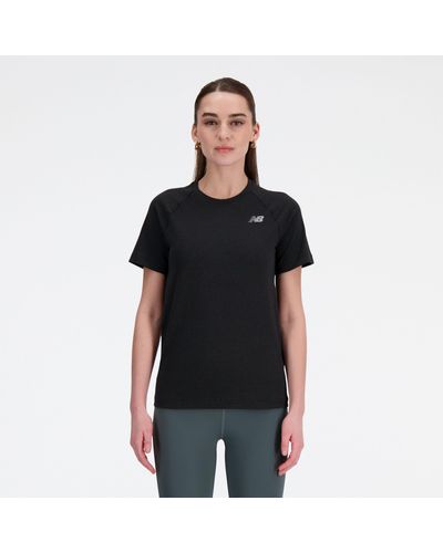 New Balance Knit Slim T-shirt - Zwart