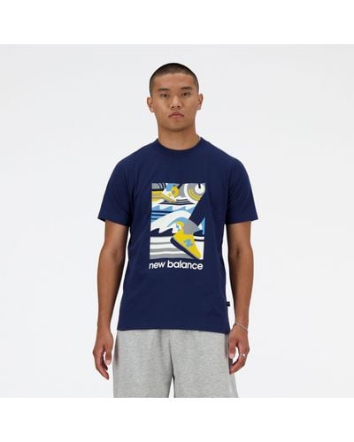 New Balance Sport essentials triathlon t-shirt - Azul