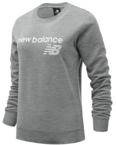 New Balance Femme Nb Classic Core Fleece Crew En, Cotton, Taille - Gris