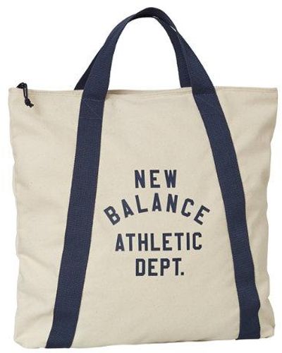 New Balance Unisexe Canvas Tote Backpack En, Cotton Twill, Taille - Bleu