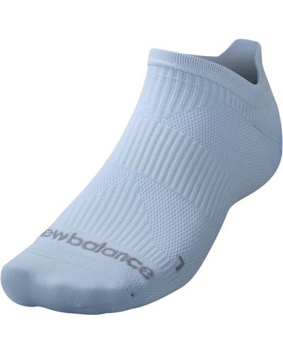 New Balance Run Flat Knit Tab No Show Sock 1 Pair - Blue