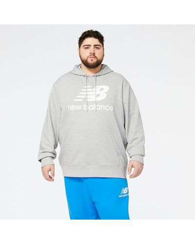 New Balance Sweat col rond manches longues ESSENTIALS - Gris