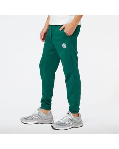 New Balance Pantalones nb hoops essentials fundamental - Verde