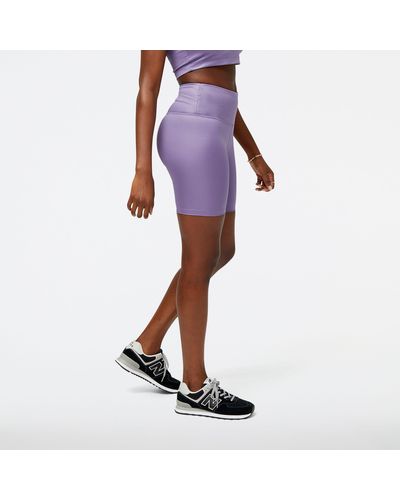 New Balance Athletics pearl short in violett - Lila