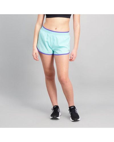 New Balance Femme Short Accelerate 2.5 Inch En, Polywoven, Taille - Bleu
