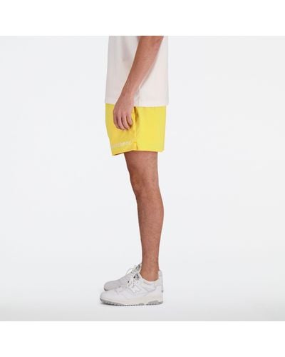 New Balance Archive Stretch Woven Short - Geel