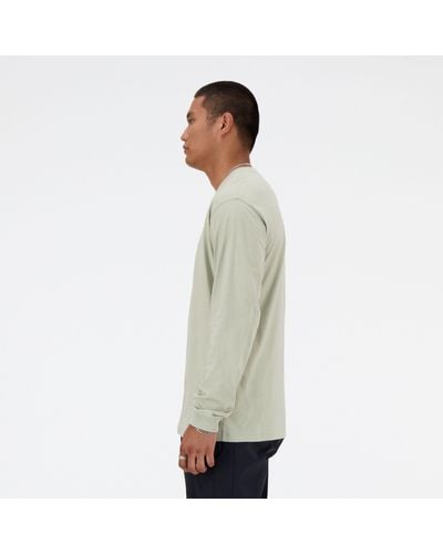 New Balance Hyper density graphic long sleeve t-shirt in grün
