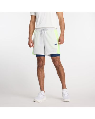 New Balance Hoops On Court 2 In 1 Short - Gray