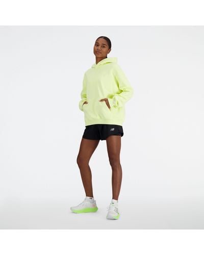 New Balance Athletics french terry hoodie in grün
