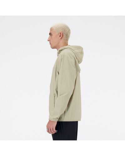 New Balance Athletics Woven Jacket In Polywoven - Natural
