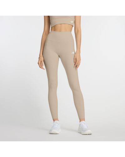 New Balance Nb Harmony High Rise legging 27" In Grey Poly Knit - Natural