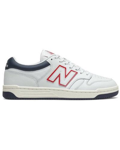 New Balance Homme Bb480 En, Leather, Taille - Blanc