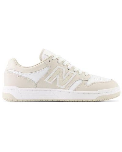 New Balance Homme 480 En/Blanc, Leather, Taille