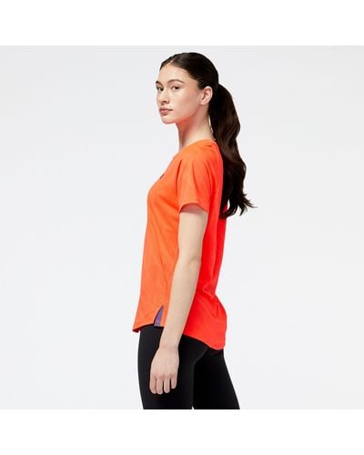 New Balance Q speed jacquard short sleeve - Arancione