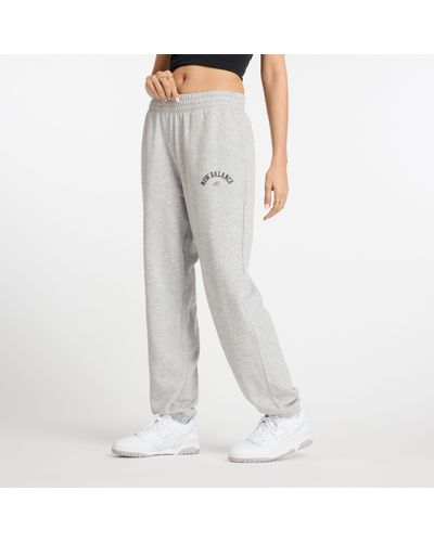 New Balance Sport French Terry Sweatpant In Cotton - Grey