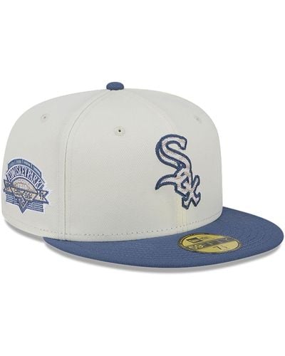 KTZ Chicago Sox Wavy Chainstitch 59fifty Fitted Cap - Blue