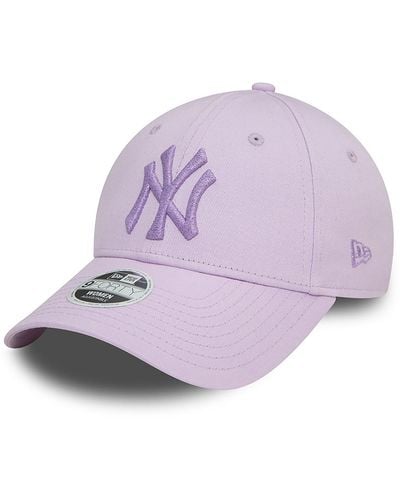 KTZ New York Yankees Womens Metallic Pastel 9forty Adjustable Cap - Purple