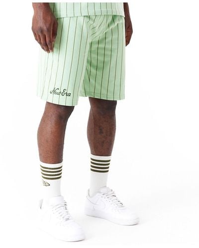KTZ New Era Pinstripe Bright Shorts - Green
