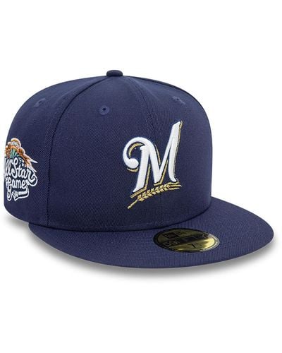 KTZ Milwaukee Brewers Mlb S Navy 59fifty Fitted Cap - Blue