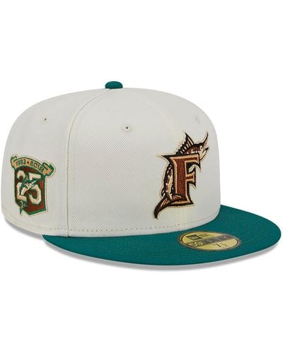KTZ Miami Marlins Camp Off 59fifty Fitted Cap - Green