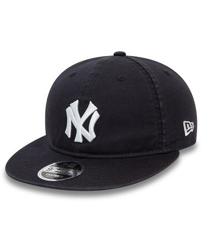 KTZ New York Yankees Mlb Cooperstown Navy 9fifty Retro Crown Cap - Blue