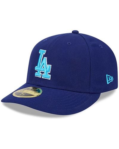 KTZ La Dodgers Mlb Father's Day 2024 Dark Low Profile 59fifty Fitted Cap - Blue