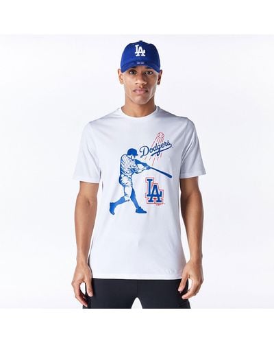 KTZ La Dodgers Mlb Baseball Graphic T-shirt - White