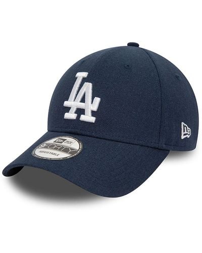 KTZ La Dodgers Linen Navy 9forty Adjustable Cap - Blue
