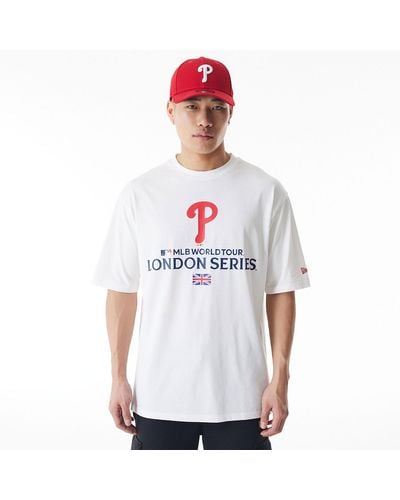 KTZ Philadelphia Phillies Mlb London Series 2024 Oversized T-shirt - White