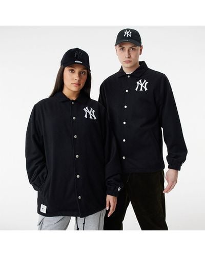 KTZ New York Yankees Mlb Coaches Jacket - Black