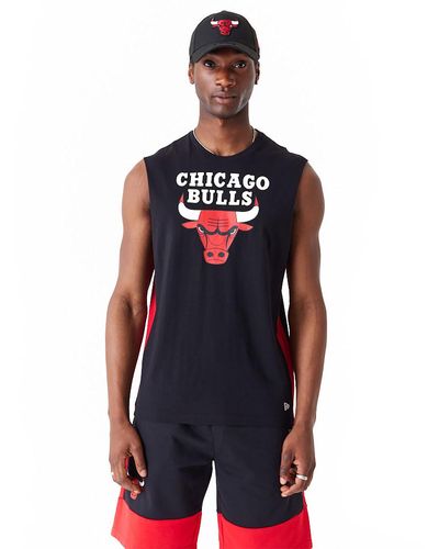 KTZ Chicago Bulls Colour Block Tank Top - Black