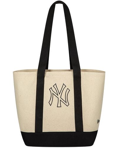 KTZ New York Yankees Logo Light Beige Tote Bag - Natural