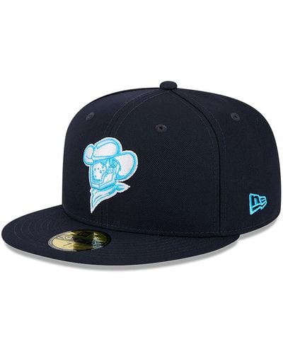 KTZ Sugarland Space Cowboys Milb Father's Day 2024 Navy 59fifty Fitted Cap - Blue