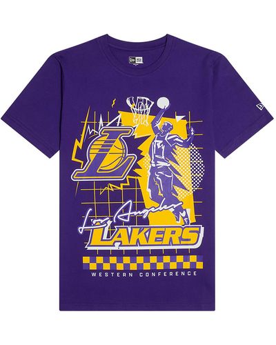 KTZ La Lakers Nba Rally Drive T-shirt - Blue