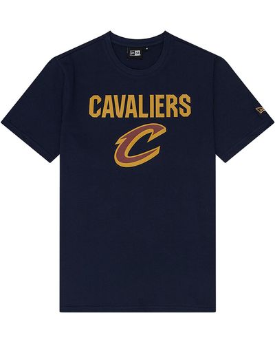 KTZ Cleveland Cavaliers Nba Navy T-shirt - Blue
