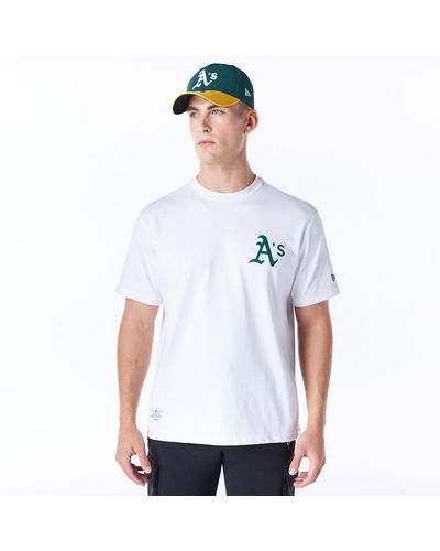 KTZ Oakland Athletics Mlb Home New Era Korea T-shirt - White