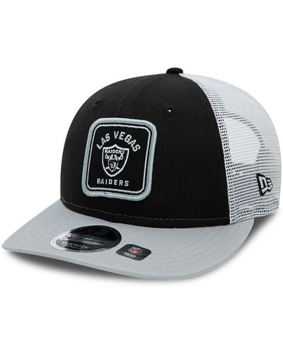 KTZ Las Vegas Raiders Nfl Patch Low Profile 9fifty Snapback Cap - Black