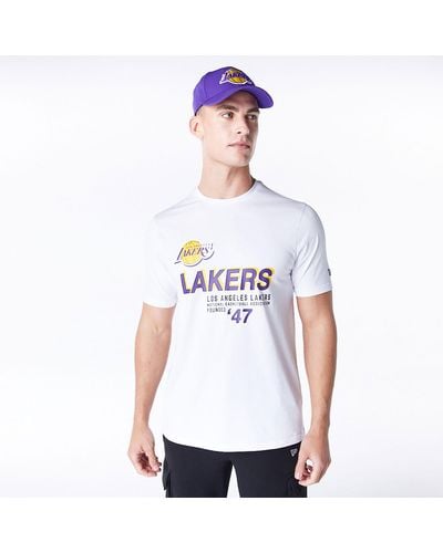 KTZ La Lakers Nba Graphic T-shirt - White